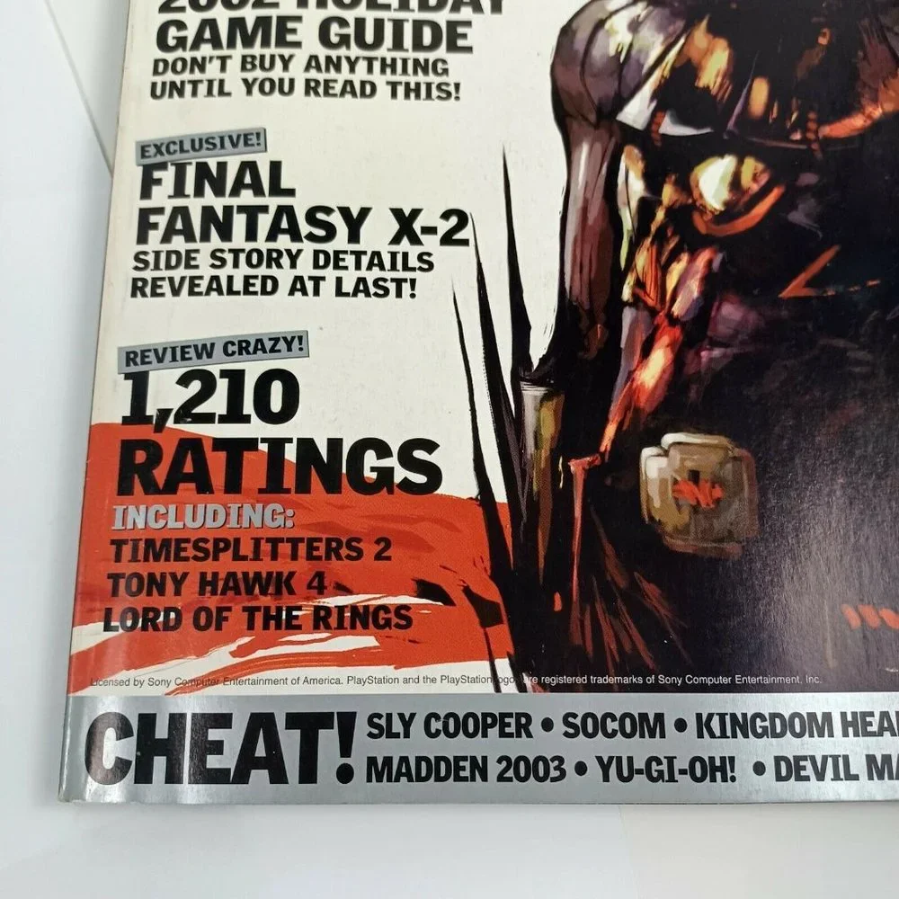 PlayStation Magazine Shinobi 02' Issue 63 *NO DEMO DISC *MINOR WEAR